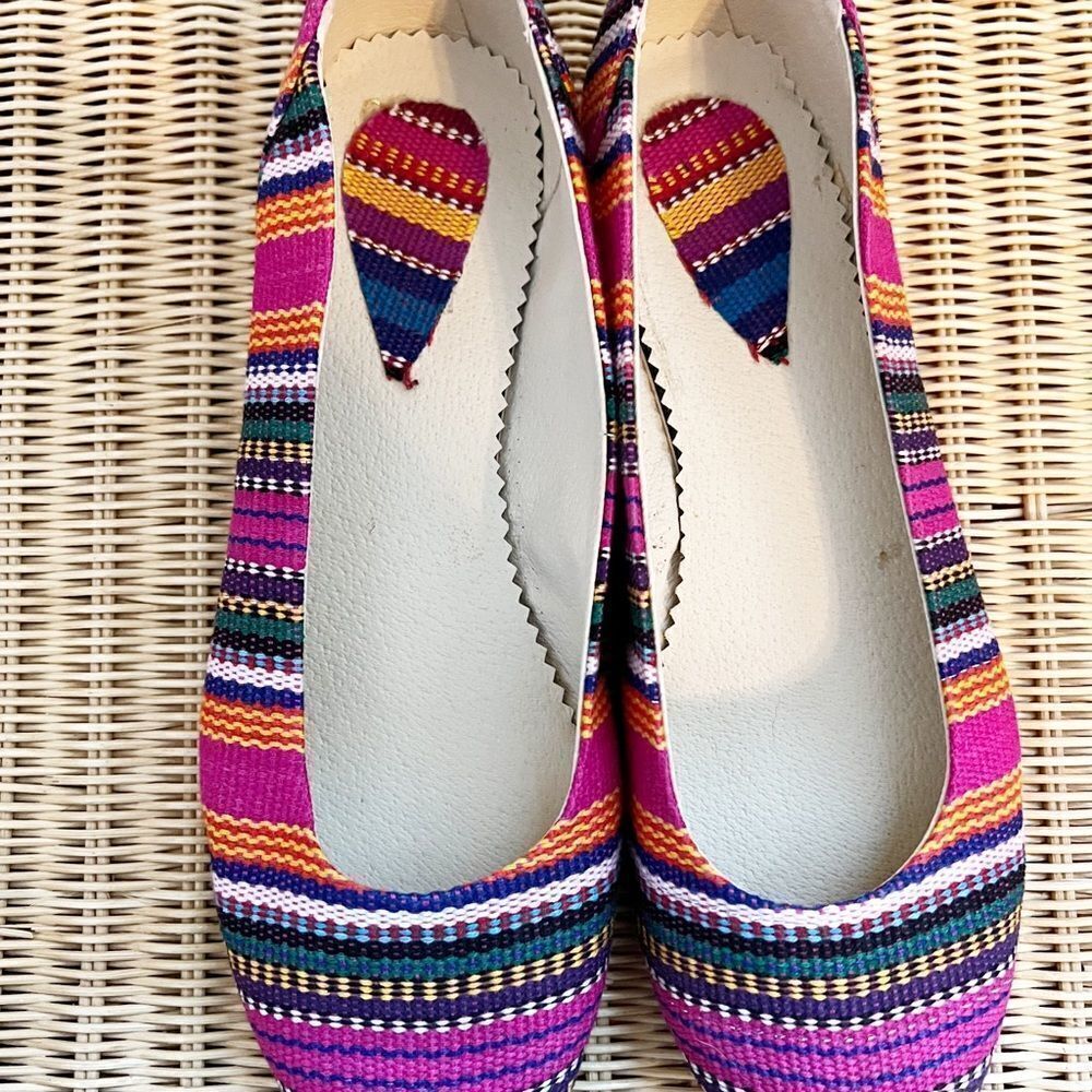 Multicolored Funhandmade Unique Espadrilleflats - image 3